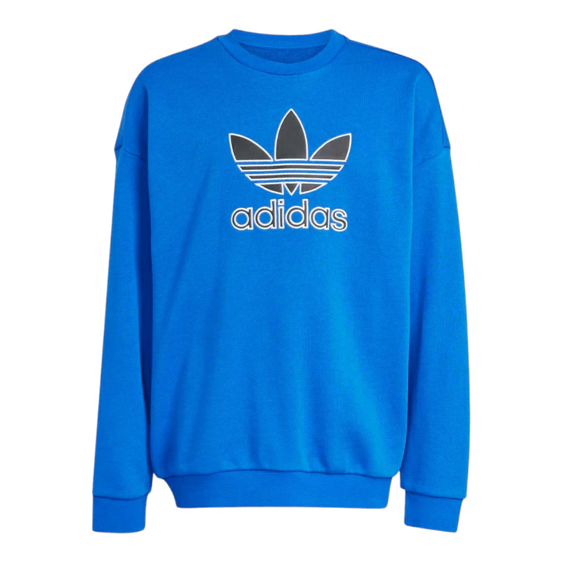 Felpa Trefoil Bambino (Blu/Nero)