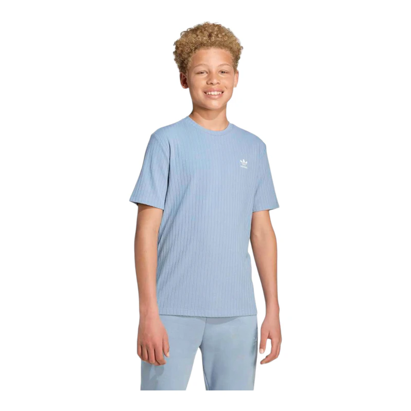 T-shirt maniche corte Wide Rib Bambino (Blu)