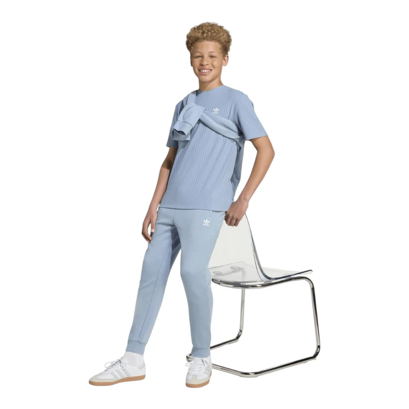 T-shirt maniche corte Wide Rib Bambino (Blu)