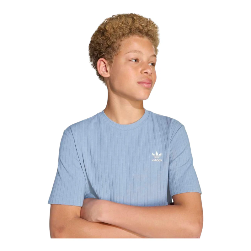 T-shirt maniche corte Wide Rib Bambino (Blu)